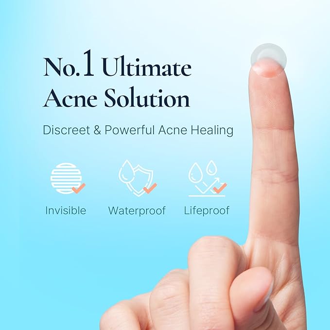 Discreet Acne Pimple Patch | Spot Cover Treatment Solution Cystic Acne Pimple Scars | Hydrocolloid Facial Stickers | Waterproof Patches Quick Healing Pimples