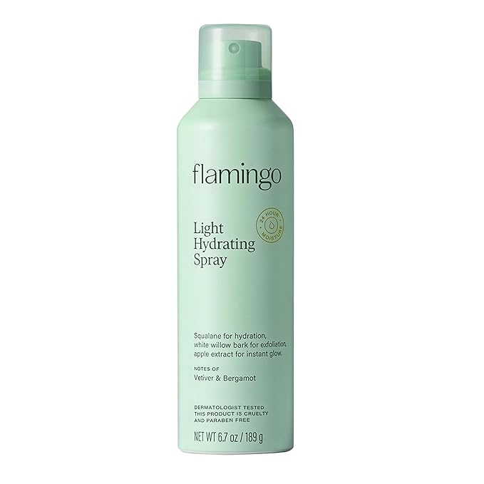 Flamingo Light Hydrating Spray for Women - 24 Hour Moisturizing Body Hydration - 6.7 oz