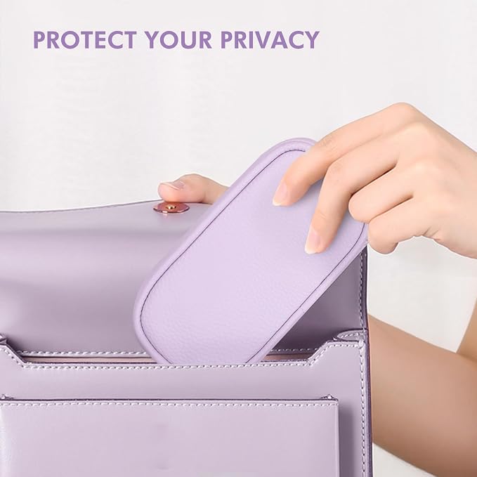 Tampon Holder for Purse, Portable Period Bag with Handle,Travel Pads Tampons Pouch, Pu Leather Small Tampon Organizer Case for Feminine Products, Waterproof Period Bags for Women