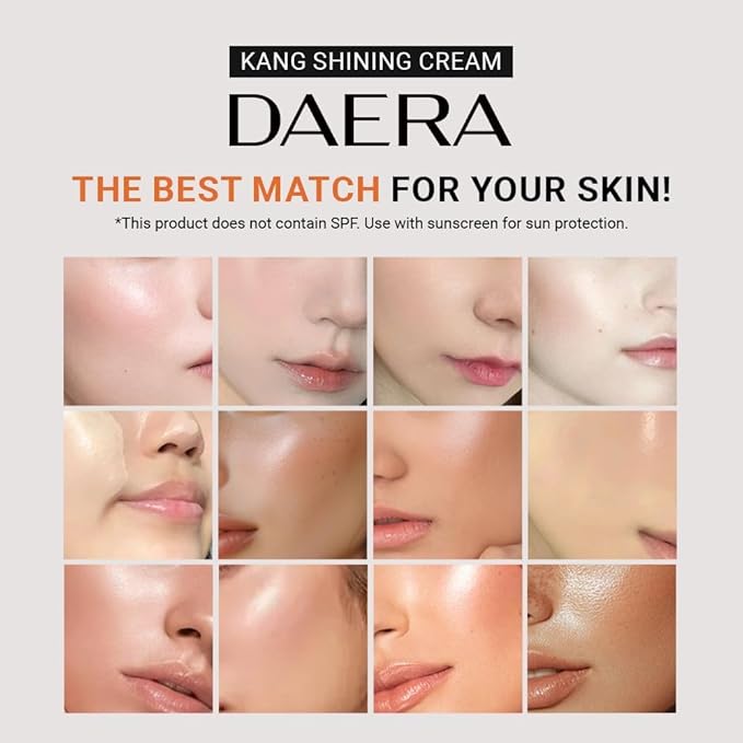 DAERA Kang Shining Korean BB cream, 5-in-1 Self Adjusting BB Tinted Moisturizer Cream (1 Color, Neutral), Glowing Skin Natural Makeup, Buildable Coverage, Lightweight, 0.13 Fl Oz，2-Pack