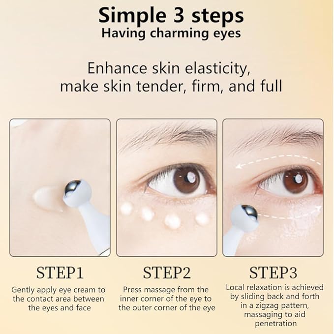 2Pcs Bosein Eye Cream, containing retinol and hyaluronic acid, correcting acne and swelling, daily eye wrinkle cream, anti-aging and smooth skin care, suitable for women and men, 0.7 ounces