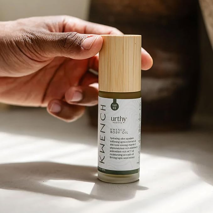 Body Oil, Organic Avocado and Sunflower Oil, Body Oil for Sensitive Skin, Hydrating and Moisturizing Botanical Blend Oil, Body Massage Oil for Radiant and Healthy Glow (1.6 Fl Oz, Lady Dahlia)