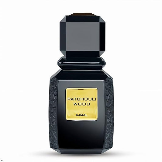 Ajmal Patchouli Wood Eau De Parfum Men 3.4 Oz / 100 ML Perfume For Men | Long Lasting Spicy Woody Fragrance - Made In Dubai