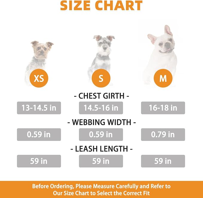 KOOLTAIL Small Dog Harness and Leash Set, Cute Pink Girl Puppy Harness, Step in No Pull Soft Mesh Pet Vest Harness Collar for Small Size Dogs Cats, Plaid Dog Halters for Outdoor Walking, Pink XS