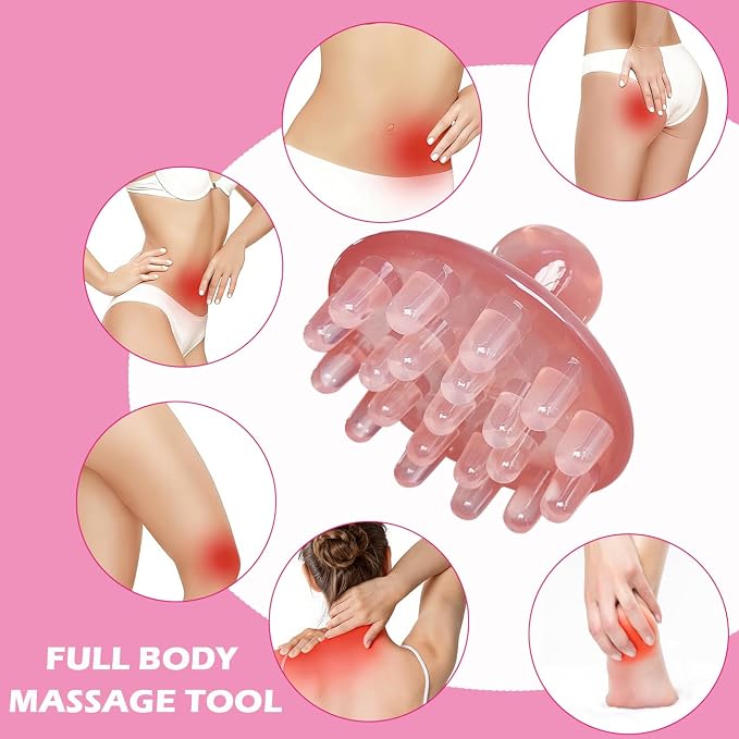 Lymphatic Drainage Tool for Belly Fat Cellulite Remover, Meridian Fascia Blaster Cellulite Remover Gua Sha Brush for Body Shaping Muscle Pain Relief
