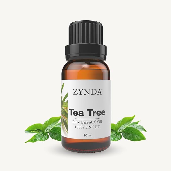 Tea Tree Essential Oil for Skin – 100% Pure & Natural | Organic Tea Tree Oil for Hair, Face & Scalp | Uncut • Raw • Very Potent Essential Oils for Daily Care, Aromatherapy & Refreshing Cleanse
