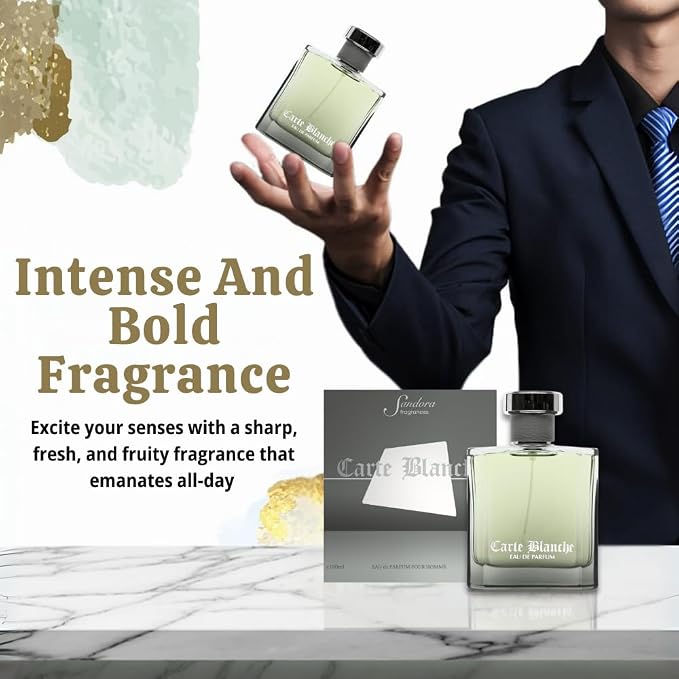 Sandora Fragrances Perfume for Men – INSPIRED by A WORLD RENOWNED MEN’S PERFUME – Tangerine, Orange, Cassia, Sandalwood – Fresh, Aquatic, Confident, Long-Lasting Eau De Parfum 100ml (Sandalwood)