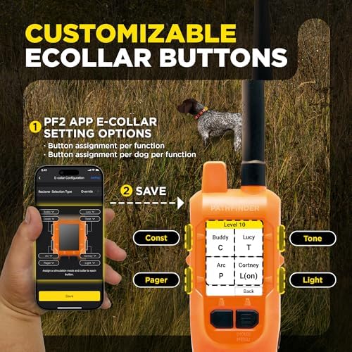 Dogtra PATHFINDER2 Compass Live GPS Dog Tracking & Training System - 9-Mile Range E-Collar Handheld with No Subscription, Offline Maps, GPS Fence, Expandable up to 21 Dogs, for Dogs 35+ lbs