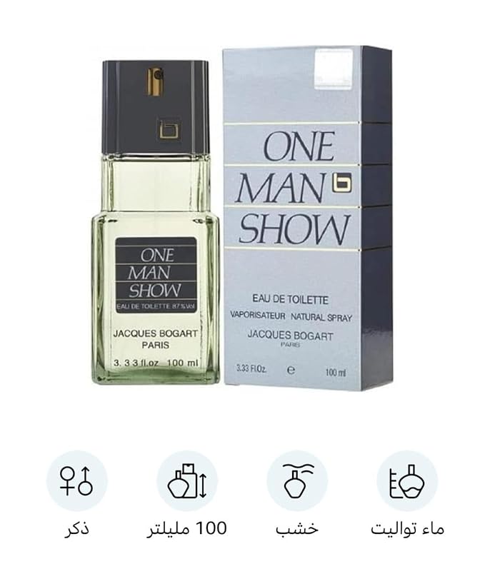 Jacques Bogart ONE MAN SHOW 3.33 OZ EAU DE TOILETTE SPRAY NEW in Box for Men