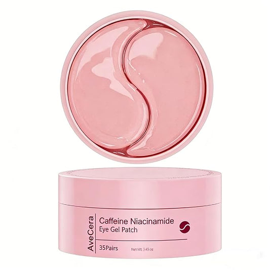 Under Eye Patches Brightening Cooling Hydrating Eye Masks for Dark Circles, Puffiness & Wrinkles, Infused with Caffeine and Hyaluronic Acid, Soothing Anti-Aging Treatment for Women & Men