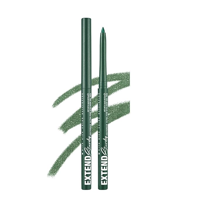 Green Eyeliner Pencil Waterproof Retractable Cream Green Gel Eyeliner Smudge-proof Hypoallergenic (04#)