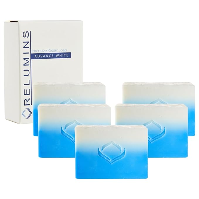 Relumins Advance Intensive Skin Repair Soap with TA Stem Cell, Rejuvenation, Body Soap Bar, and Licorice for Softer, Smooth Skin, 135g x 3 Bars