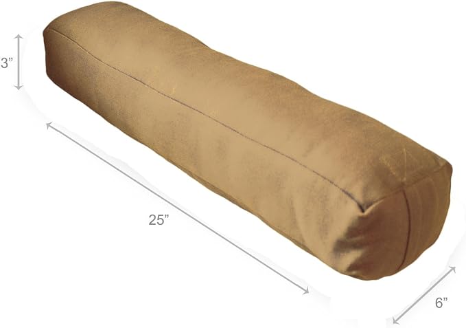 YogaAccessories Pranayama Cotton Yoga Bolster
