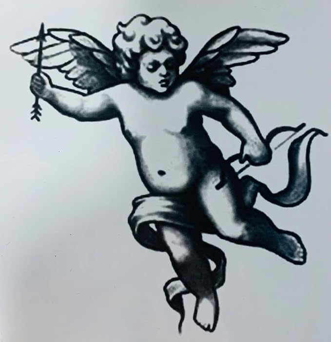 Angle Temporary Tattoos-2 Sheets, Christmas Cherubims Body Art Decals, Waterproof Decorative Transfer Stickers (angel)