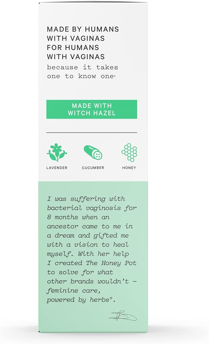 The Honey Pot Company - Feminine Anti-Itch Spray - at Home or On The Go Medicated to Relieve Itch and Irritation. Maximum Strength - 2.71 fl. Oz.