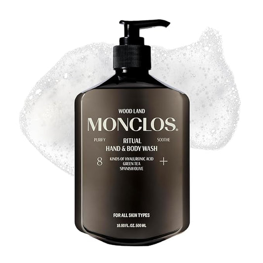 Ritual Hand & Body Wash (16.9 fl oz) - Hydrating pH-Balanced Body Cleanser with Olive Oil, 8-Complex Hyaluronic Acid, and Ceramides for Smooth and Comfortable Skin