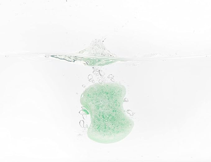 Spongeables Pedi Scrub Foot Exfoliating 20+ Wash Sponge, Green Apple, 1 Count