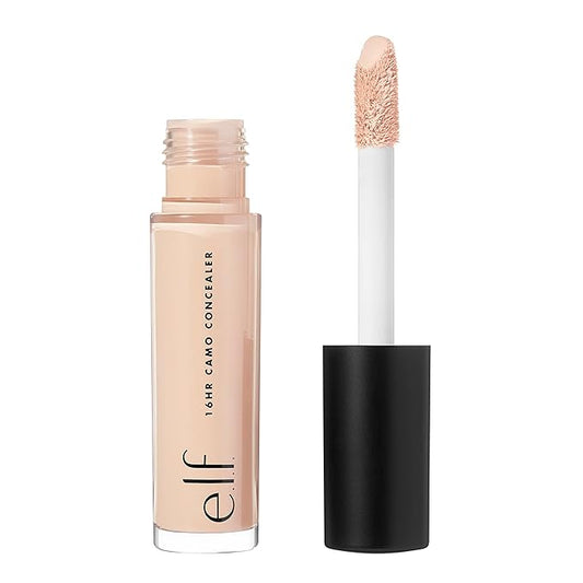 e.l.f. 16HR Camo Concealer, Full-Coverage, Highly-Pigmented Face Concealer With A Matte Finish, Crease-proof, Vegan & Cruelty-Free, Medium Golden
