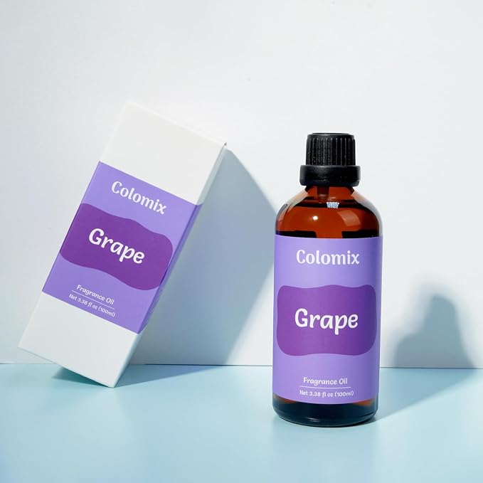100ml Grape Fragrance Oil, Premium Essential Oils for Diffusers for Home - Candle Scents for Candle Making, Soap Making Supplies and More DIY Projects, Gift Scented Oils