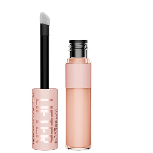 Maybelline Lifter Serum Concealer, Radiant Concealer with Full Coverage, Includes 2% Peptides + Caffeine to Hydrates & Brightens Under Eyes, 25, 1 Count