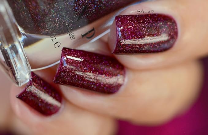 ILNP Diablo - Vampy Oxblood Holographic Nail Polish