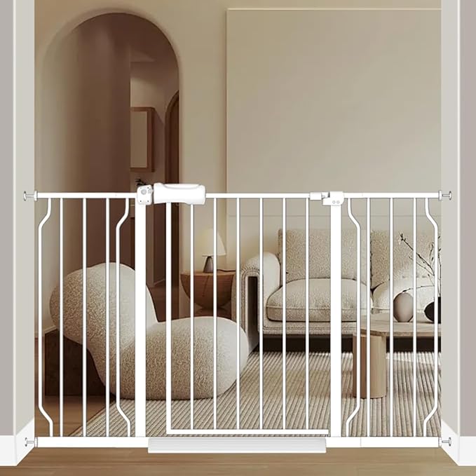 Fairy Baby 48-53 Inch Extra Wide Baby Gates Auto Close Child Safety Gates
