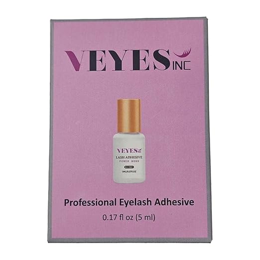 VEYES INC Eyelash Extension Glue 0.3 Sec Drying Up to 8 Weeks Retention Black Lash Adhesive Salon Use for Lash Tech 0.17 fl.oz / 5ml