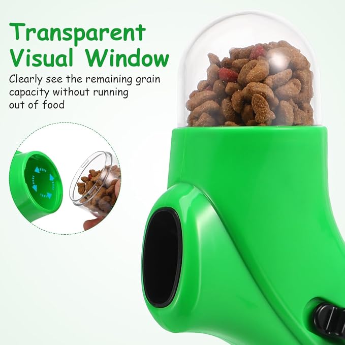 Toys Puppy Treat for Dispenser Dispensing Auto Food Dog Catapult Interactive Launcher Pets Feeder Snack Toy Green Cat Lightweight Snacks Dogs Training Pet Ball Thrower