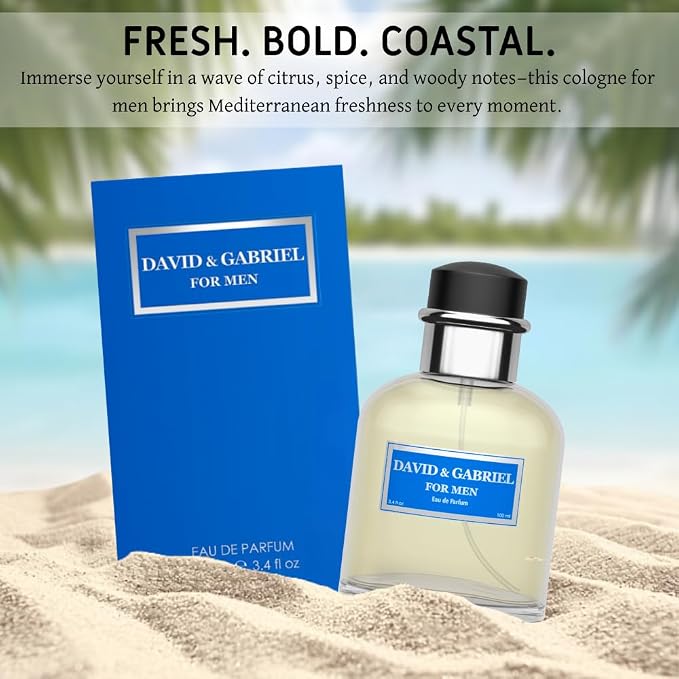Sandora Fragrances Perfume for Men – INSPIRED by A WORLD RENOWNED MEN’S PERFUME - Grapefruit, Juniper, Rosemary, Oakmoss – Fresh, Aquatic, Crisp, Long-Lasting – Eau De Parfum 100 ml (3.4 fl oz)