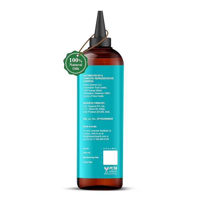 Botanic Hearth Hair Oil for Hair Growth & Hair Treatment Oils | Strengthening Dry, Frizzy, Damaged Hair & Scalp Treatment | Argan & Biotin Hair Oil – 6.7 Fl Oz