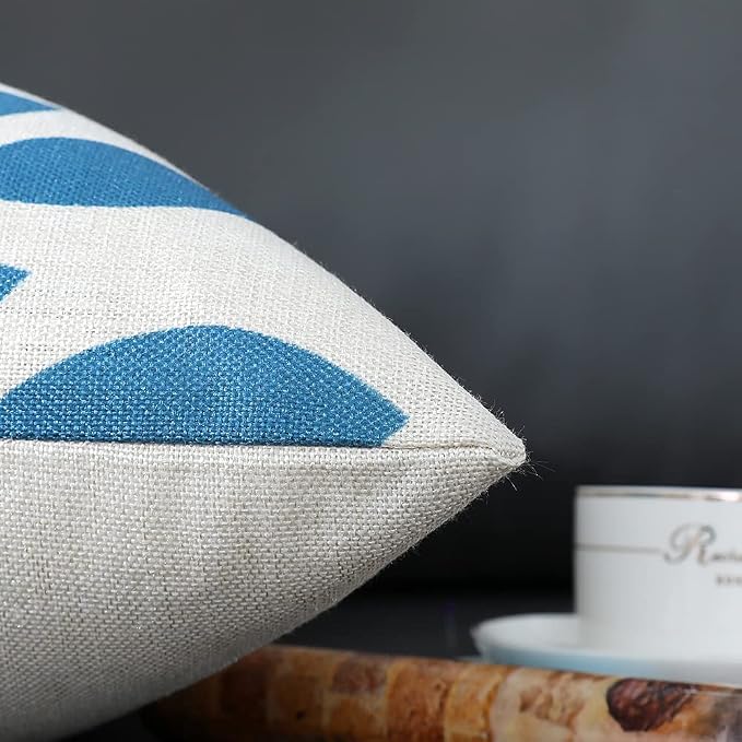 Throw Pillow Covers 16x16 Inch, Pillow Covers 16x16,Squar Pillow Covers Set of 4 Boho Modern Farmhouse Neutral Decorative Pillowcases Linen Cushion Case for Couch, Bed, Home Decor
