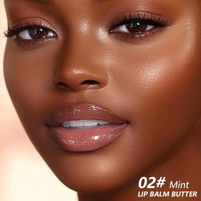 2Pcs Summer Butter Lip Balm Lip Gloss, Ultra-Hydrating Natural Vegan Lip Balm, Sheer-Tinted Shine & Hydration, Soothes & Softens Dry Lips Skincare, Bálsamo labial hidratante (#1+2#)