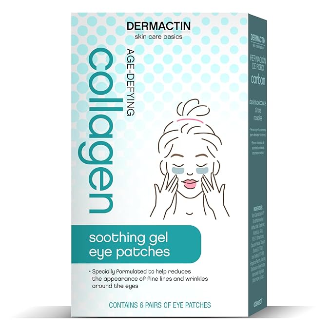 Dermactin Age Defying Collagen Soothing Gel Eye Patches - 6-Count