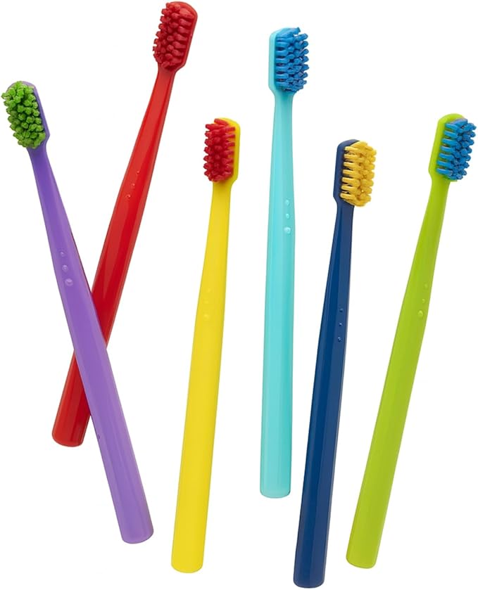 Ved ProCura Ultra Soft Toothbrush – Gentle Manual Toothbrush for Adults with 5,460 Super Soft Bristles for Sensitive Teeth and Gums (Cyan)