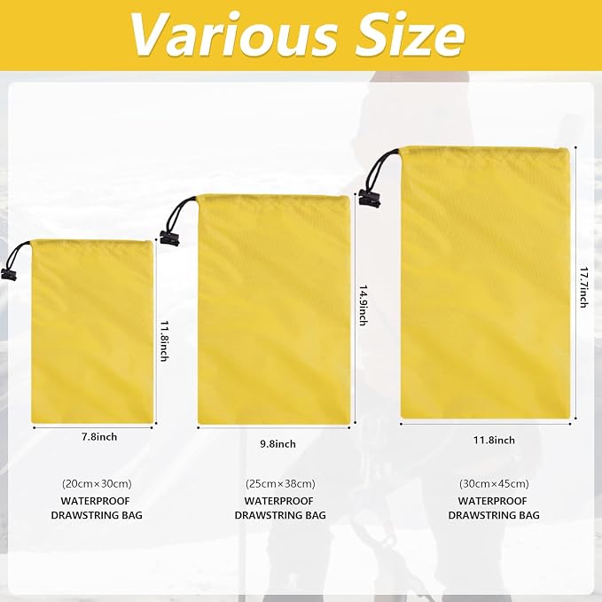 iMucci Upgrade Drawstring Bag Sack Nylon Bag Ditty Bag for Gym Traveling, Hiking, Yoga, Shopping