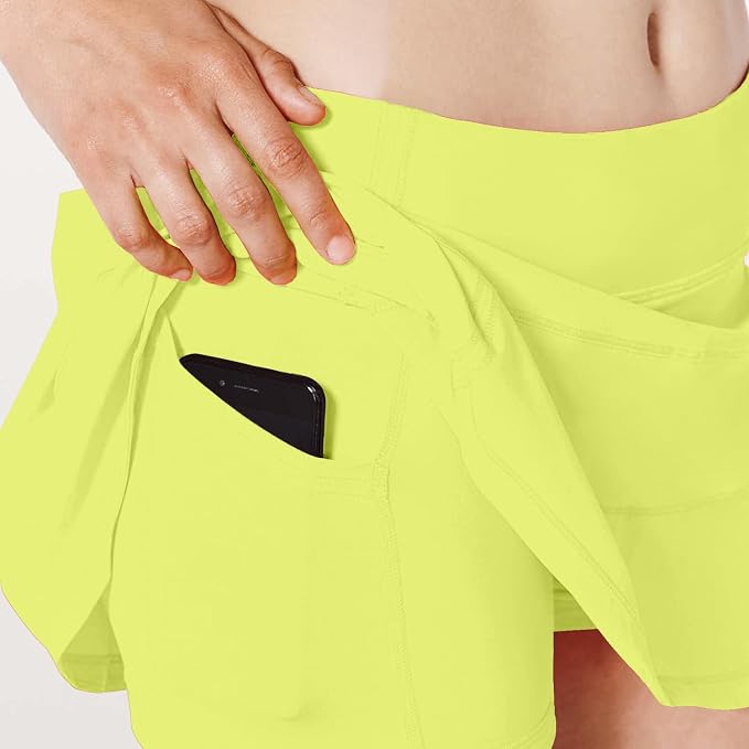 Athletic Tennis Golf Skorts Skirts for Women with Pocket Workout Running Sports Pleated Skirts Casual