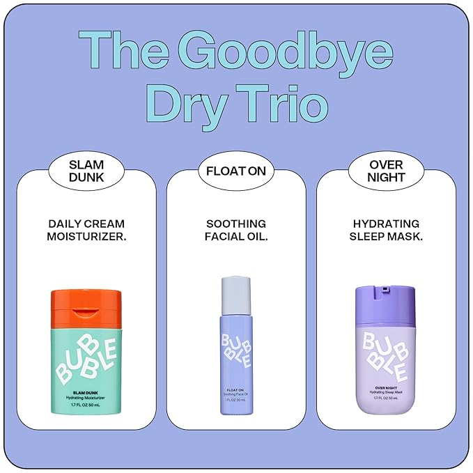 Bubble Skincare Over Night Hydrating Sleep Mask - Gentle Exfoliating Overnight Face Mask for Skin Barrier Repair - Formulated with Mandelic Acid & Sodium PCA to Hydrate, Brighten & Soothe Skin (50ml)