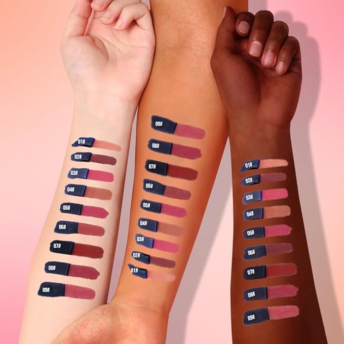 Lip Stain Peel Off – Wipe-Off Lip Stain Tattoo | Long Lasting Waterproof Lip Tint, High-Pigment Matte Lip Color, Smudge & Transfer Proof Lip Stains Masque, Kiss-Proof All-Day Lip Makeup 01#+04#
