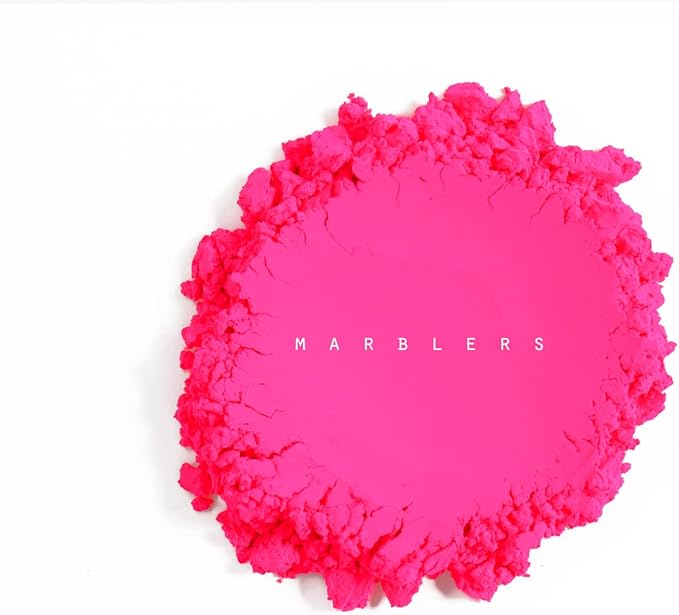 MARBLERS Fluorescent Pigment Powder [Neon Pink] 4oz (113g) | Matte Pigment | Dye | Non-Toxic | Vegan | Cruelty-Free | Nail Polish, Nail Art, Soap, Slime, Candle, Resin, Epoxy, Acrylic Paint
