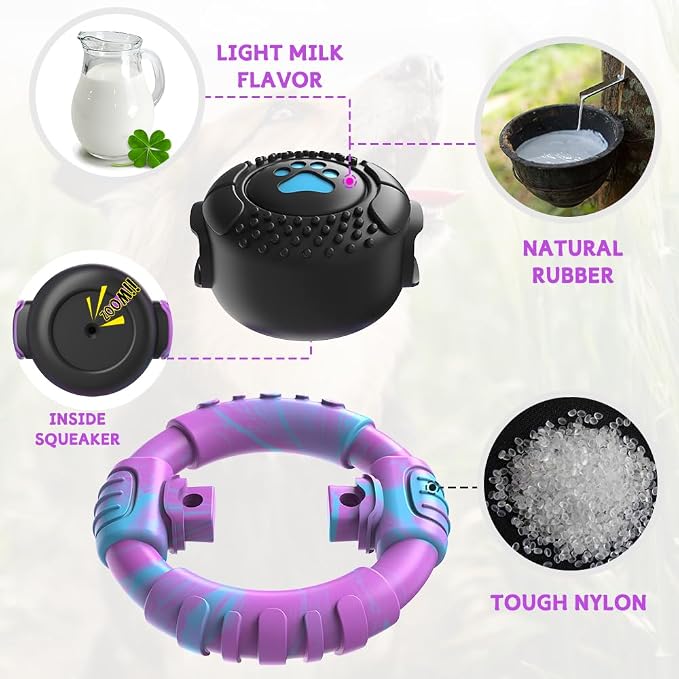 Dog Toys for Aggressive Chewers Large Medium Small Breed Indestructible
