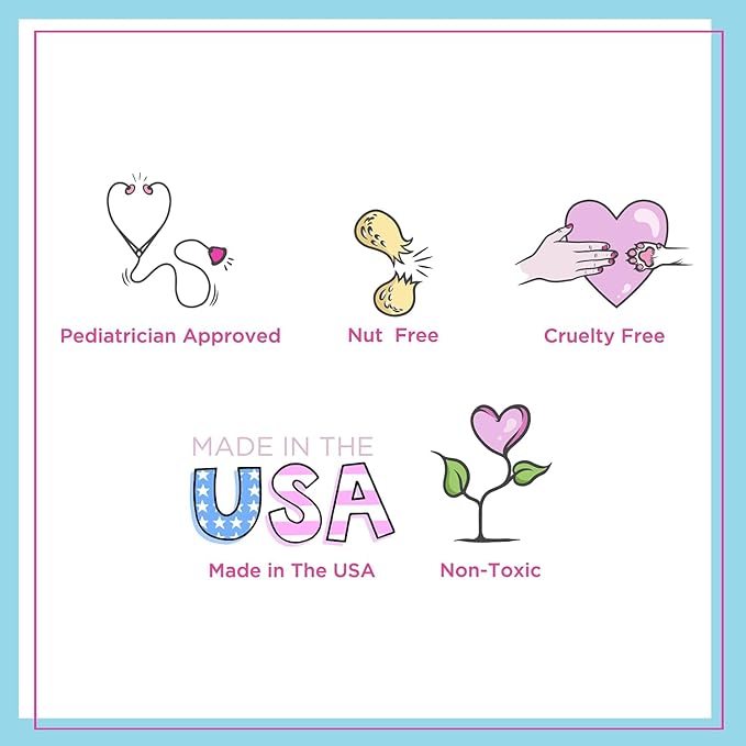 Petite 'n Pretty Featherlight Clear Mascara and Brow Gel Duo - Makeup for Kids,Tweens and Teens -Dual Purpose Clear Finish for Brows and Lashes - Non-Toxic & Made in the USA