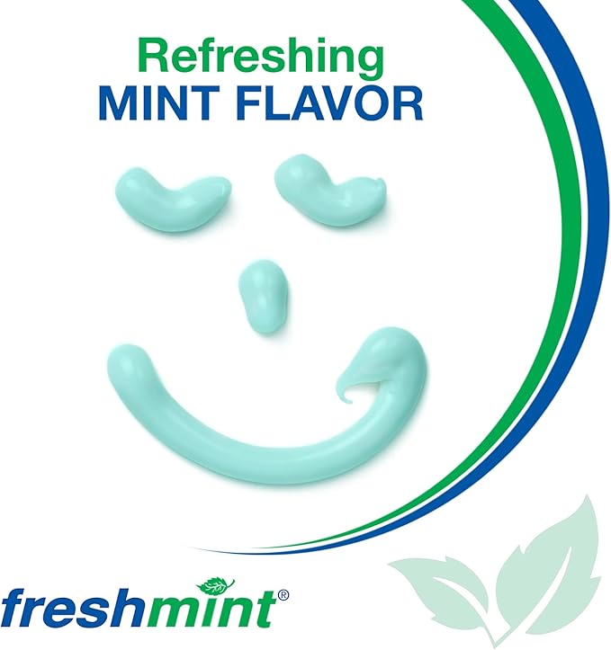Freshmint® 36 Tubes of 0.85 oz. Premium Anticavity Fluoride Toothpaste with Safety Seal (ADA Accepted)