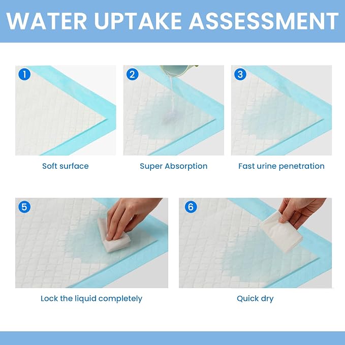 Dog Pee Pads 22"x23", Pee Pads for Dogs, Disposable Puppy Pads Pet Training Pads Super Absorbent Leak-Proof Quick Drying Pee Pads (30 Count)