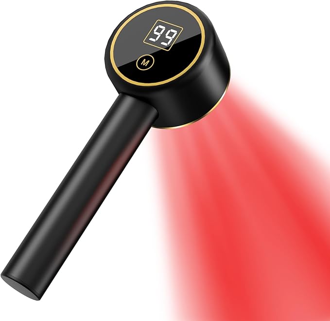 UTK Red Light Therapy for Body Pain Relief, 470:660:850:940nm Wavelengths Red Lights, Handheld Infrared Light Therapy Wand, Infrared Therapy for Joints, Muscle Recovery