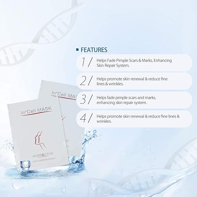 Koi Beauty Post Microneedling Soothing Mask - Cooling & Deep Hydration Sheet Mask for Face Redness Relief after Derma Roller Stamp or Microneedle Pen Treatment, Calming Skin Care - 5 Packs