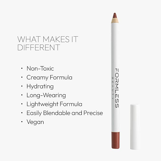 Formless Beauty by Jenny McCarthy Lip Liner – 90’s Icon Nude – Hydrating, Clean, Non-Toxic, Long-Wear