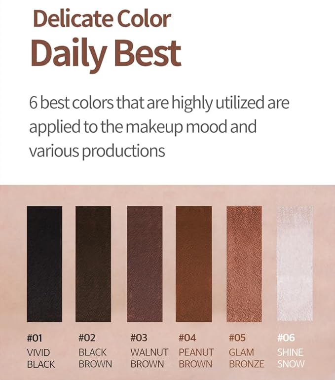 COSNORI Super Proof Fitting Gel Eyeliner 04 Peanut Brown - Smudge-Proof, Longwear Eyeliner Pencil, Soft Drawing 2mm Ultra-Slim Pencil, Waterproof, 0.004oz (0.13g)