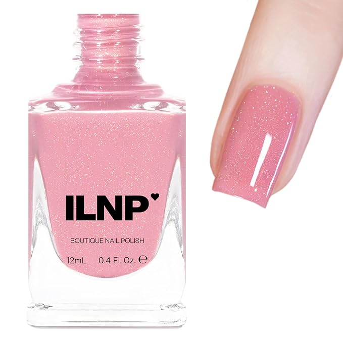 ILNP Dear Diary - Soft Pink Sherbet Holographic Crelly Nail Polish