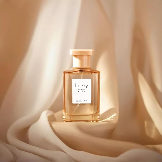 Fine'ry Floral Skin Musk Perfume - Without a Trace, for Women & Girls - Orange Neroli Blossom, Cedarwood & Suede Musk - Full Size Long-Lasting Hair & Body Cologne Parfum Fragrance (60mL)