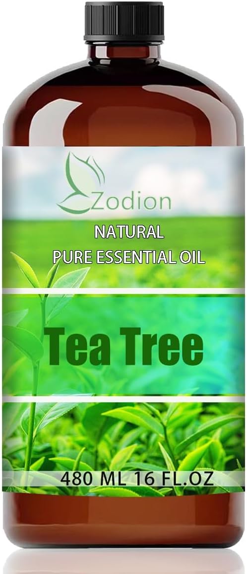 Tea Tree Essential Oil, Tea Tree Oil for Diffuser, 16 Fl Oz(480ml) | Candle Making, Soap Making, aroma, Strong Scent, Pure, Natural, Home Fragrance, Massage, Large Bottle